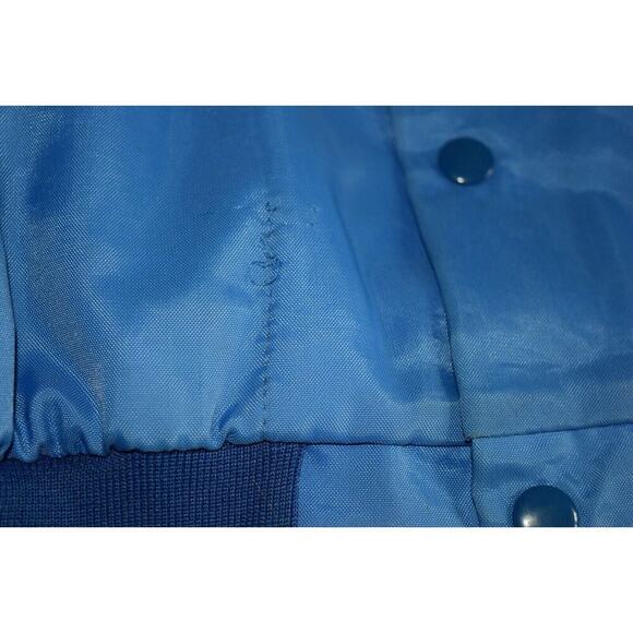 Vintage Softball Don-Alleson Athletic Satin Jacket Blue State Championship Sz L - Picture 6 of 10